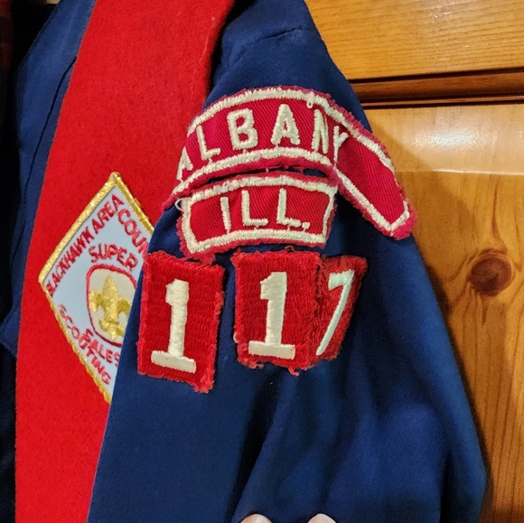 Vintage Boy Scout Shirt and Vest With Patches and Scarf 1970's - Picture 2 of 8